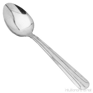 Update International (DOM-13) Classic Bead Stainless Steel Dessert Spoon [Set of 12] - B004UND2KI